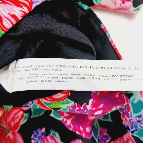 Zara, Crop Top, Size Small, Floral, Sweetheart Neckline, Short Puffy Sleeves - Picture 16 of 16